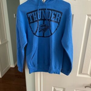 NBA Thunder Blue Men's Pullover Hoodie. Size Small